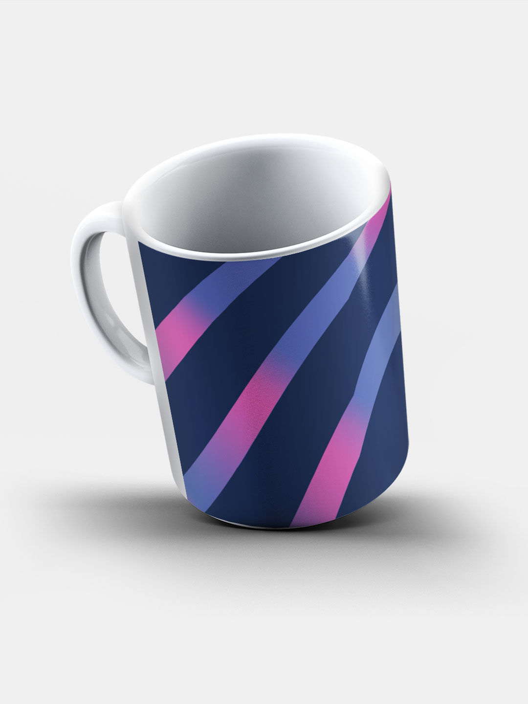 Rajasthan Royals Navy Blue and Purple Printed RR Streak Ceramic Glossy Coffee Mug 325 ml - Pack of 1 (5)