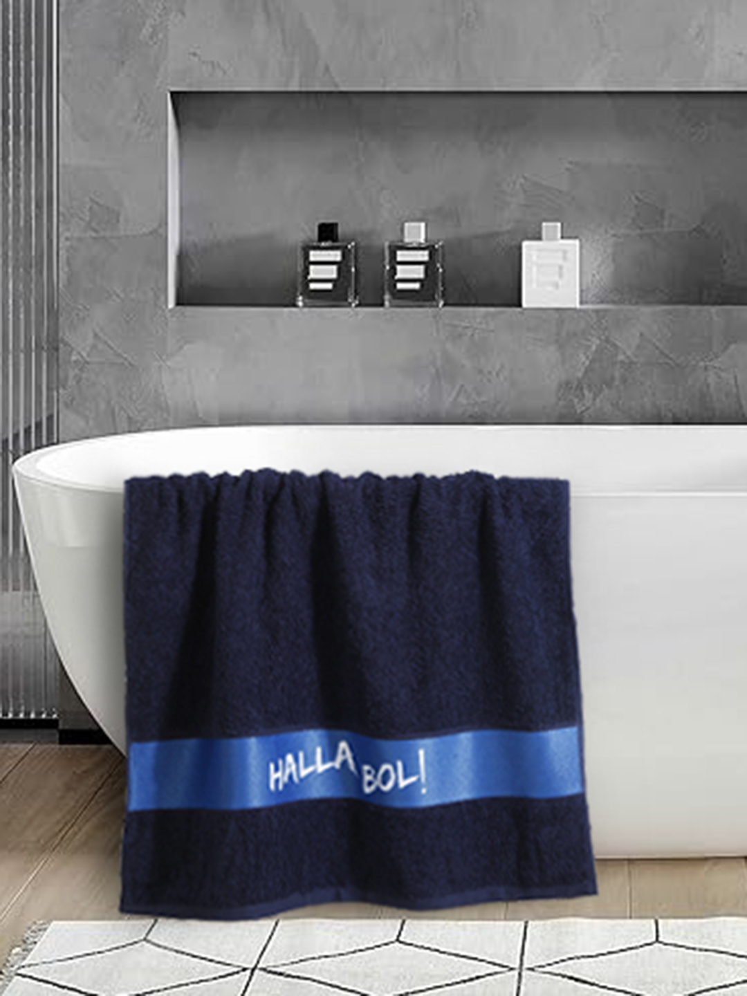 Rajasthan Royals Bath Towel, Premium 100% Cotton Terry Towels, Extra Soft Feel, Super Absorbent, Full Size - 70 cm X 140 (4)