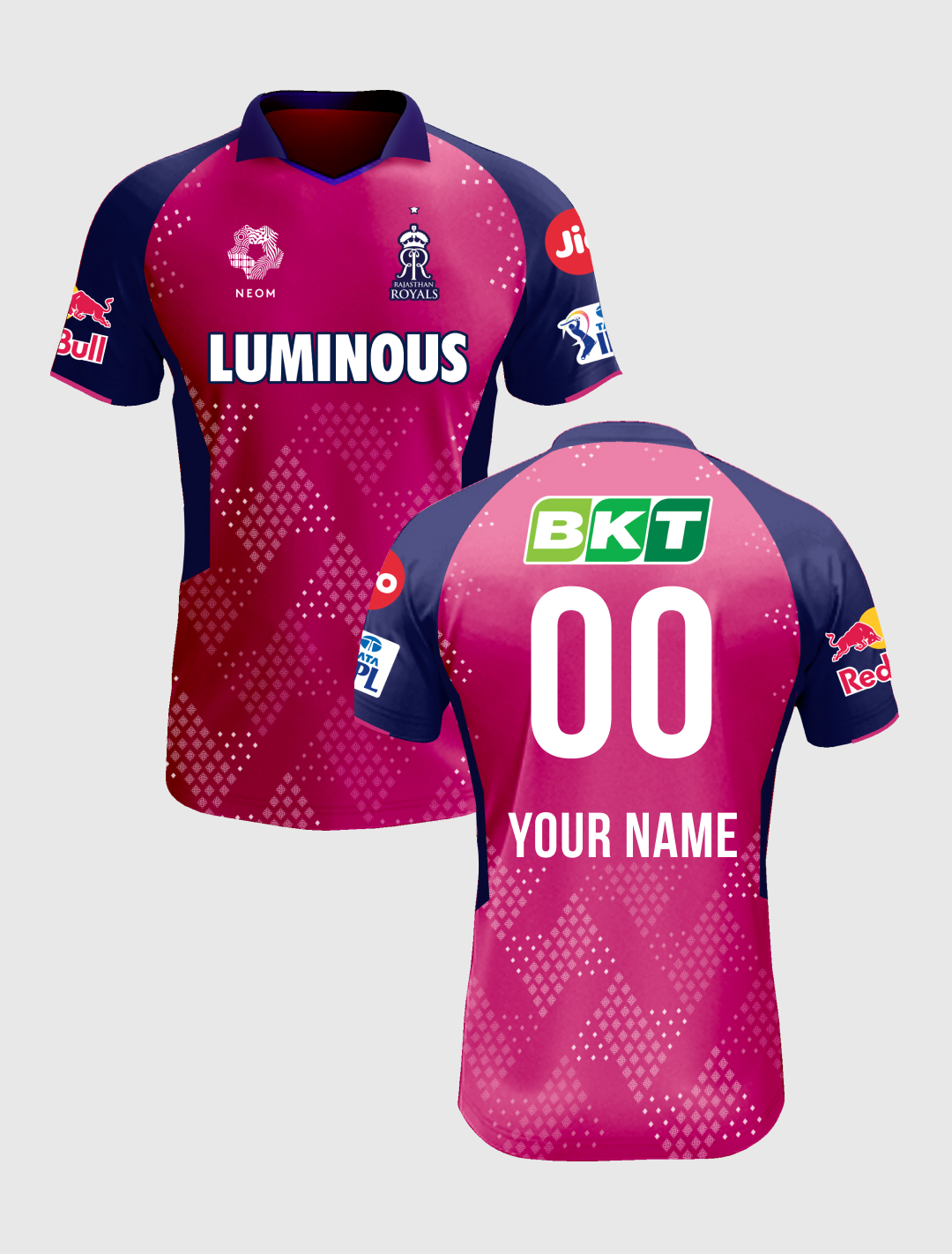 Rajasthan Royals Official Fan Jersey 2025 - Customised