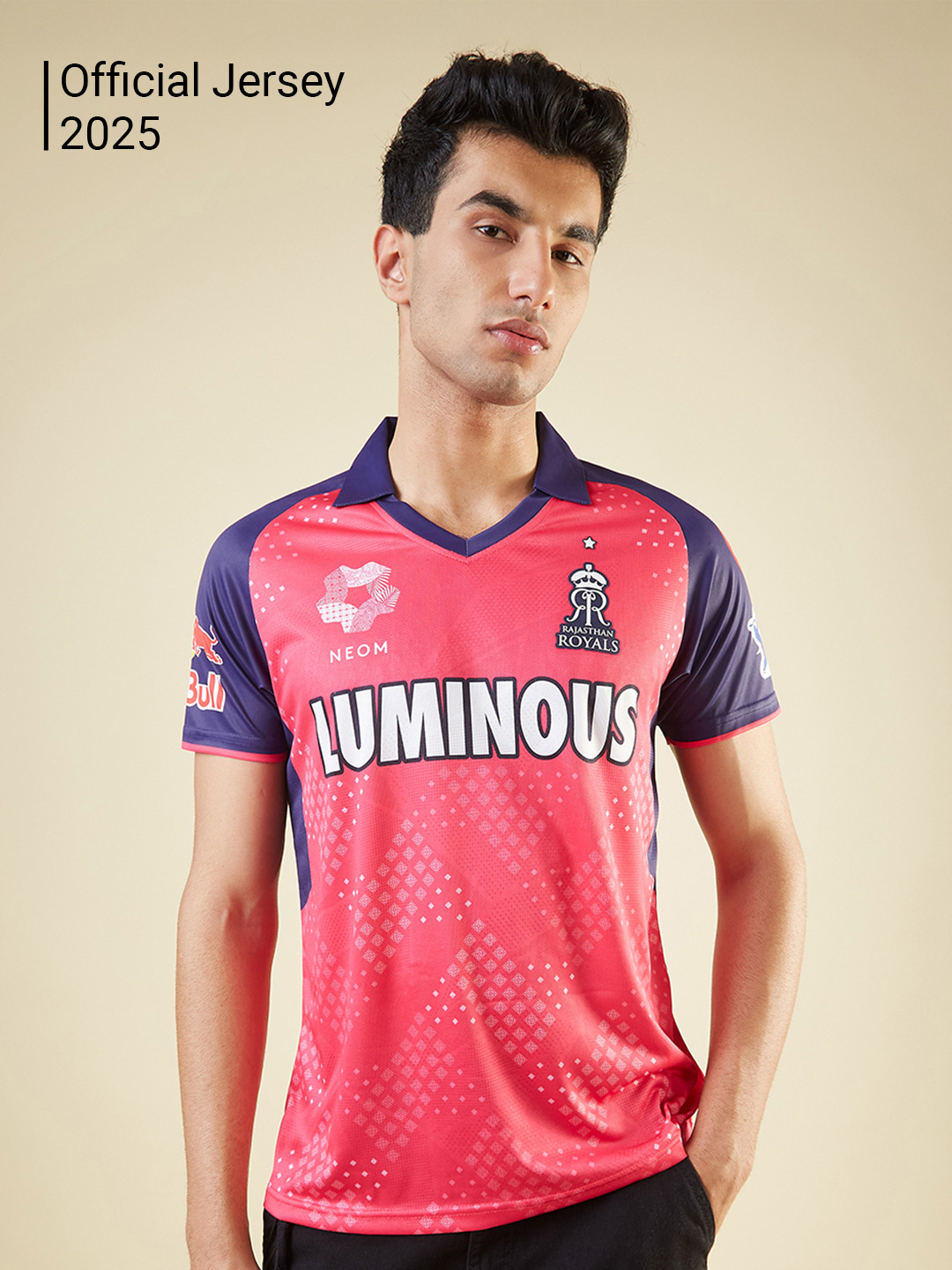 Official Match Replica Jersey 2025 with Jacquard Fabric