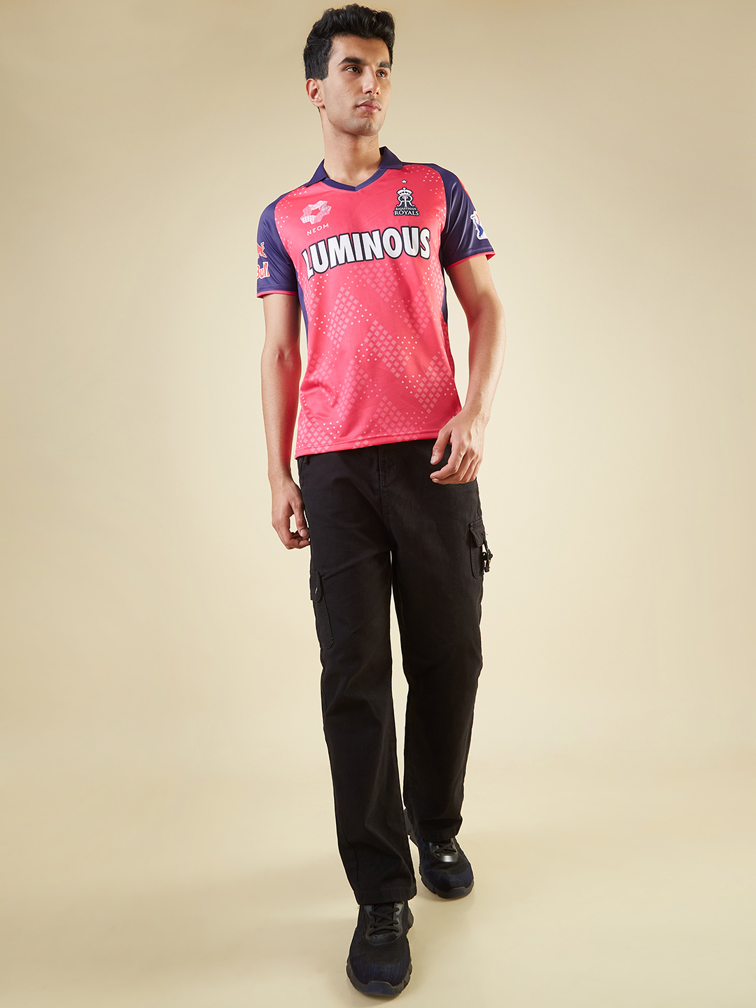 Rajasthan Royals Official Match Replica Jersey 2025 with Jacquard Fabric (8)