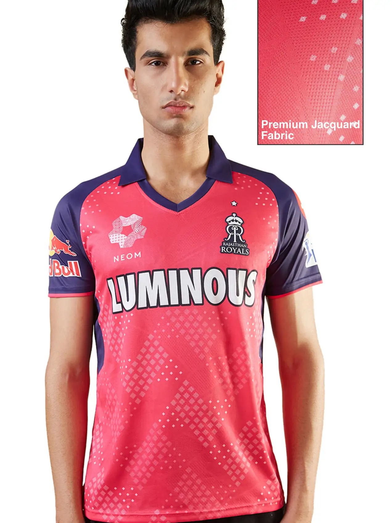 Rajasthan Royals Official Match Replica Jersey 2025 with Premium Jacquard Fabric (7)