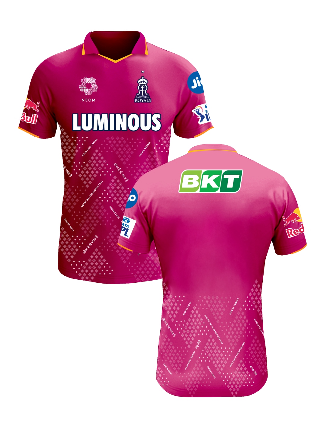 Rajasthan Royals Official #PinkPromise Jersey 2025 - Customised (3)
