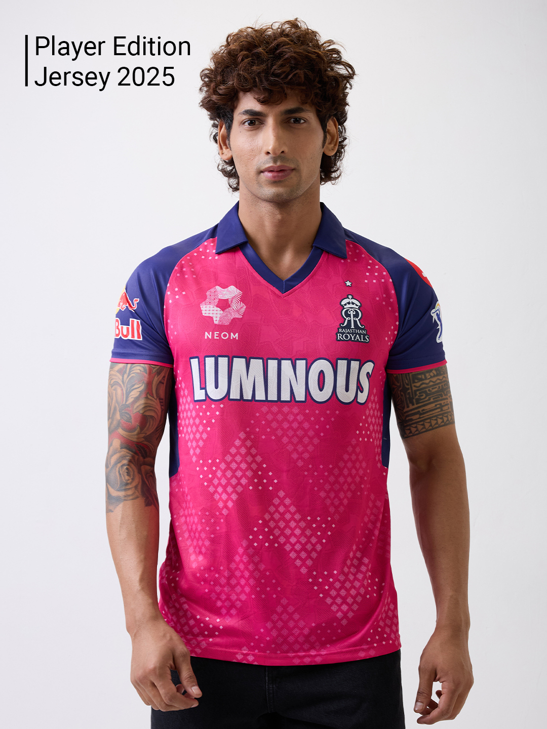 Rajasthan Royals Official Player Edition Jersey 2025 with Premium Jacquard Fabric
