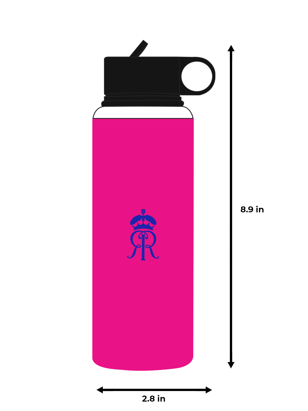 Rajasthan Royals Pink and Blue Logo Printed Single Walled Aluminium Sports Sipper Bottle - 750 ML (4)