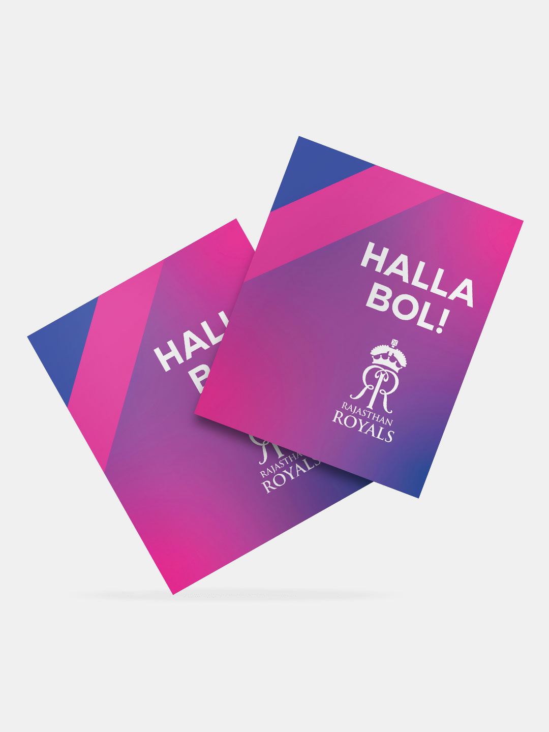 Rajasthan Royals Pink and Blue Printed Halla Bol Fridge Magnet - Pack of 1 (1)