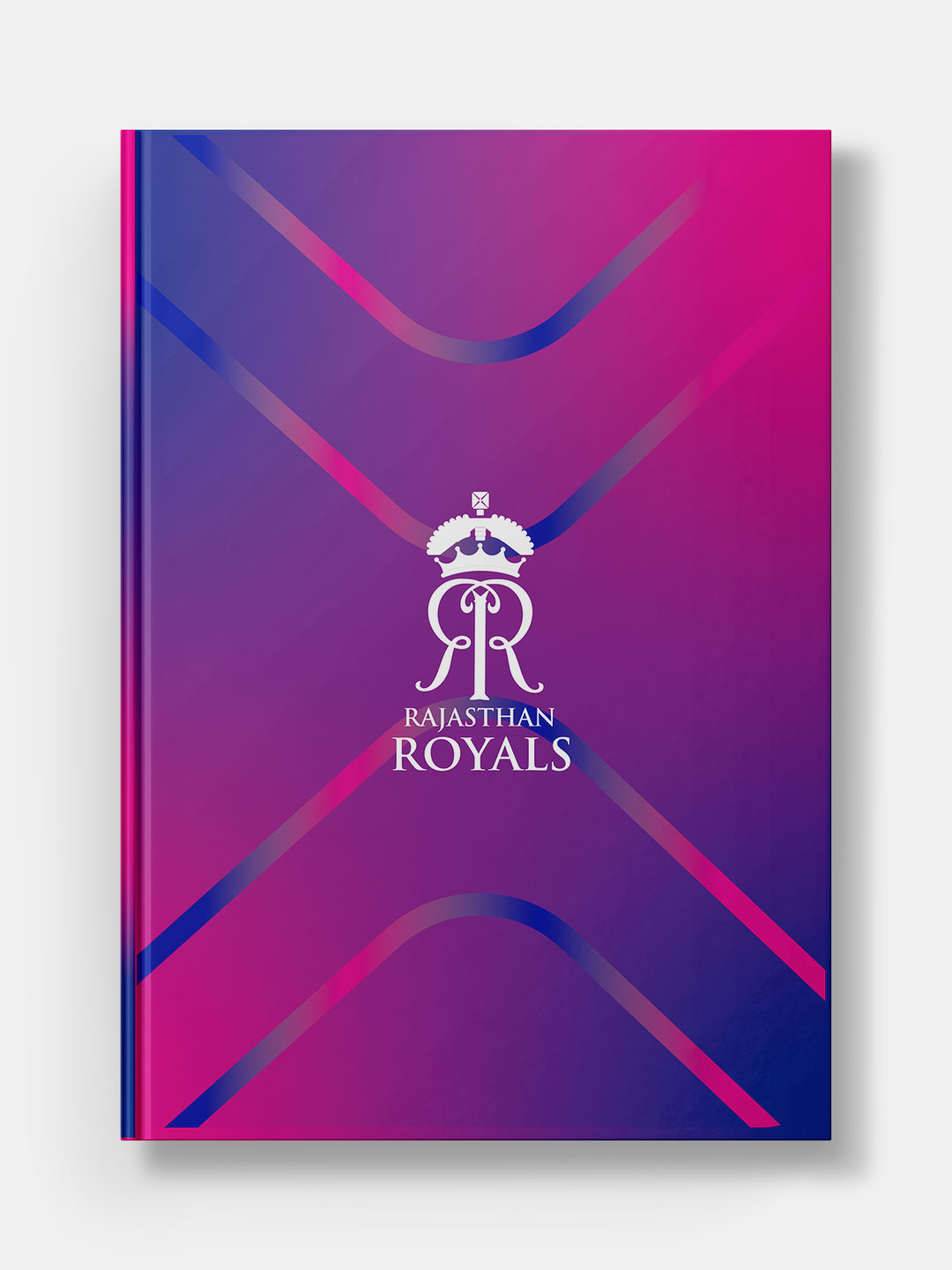 Rajasthan Royals Pink and Royal Blue Royals at Heart Printed Hardbound Cover A5 Ruled 100 Pages Diaries - (Pack of 1) (1)