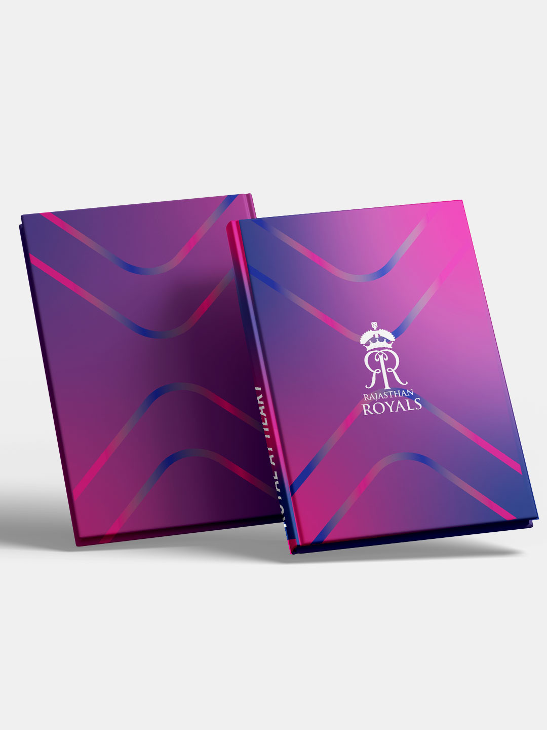 Rajasthan Royals Pink and Royal Blue Royals at Heart Printed Hardbound Cover A5 Ruled 100 Pages Diaries - (Pack of 1) (2)