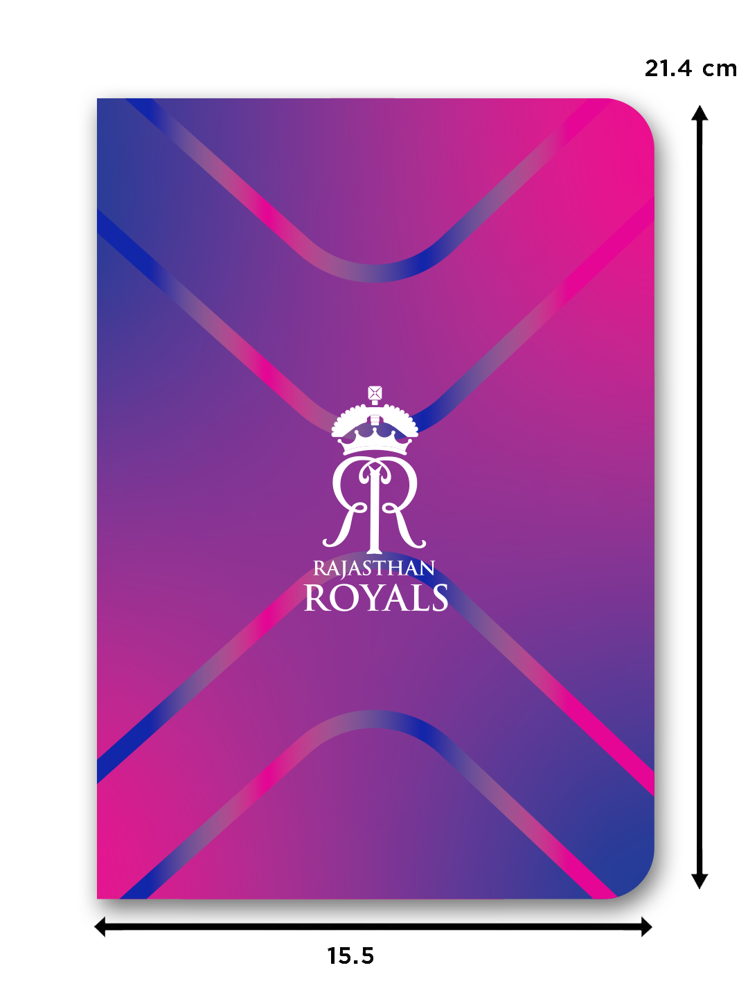 Rajasthan Royals Pink and Royal Blue Royals at Heart Printed Hardbound Cover A5 Ruled 100 Pages Diaries - (Pack of 1) (6)
