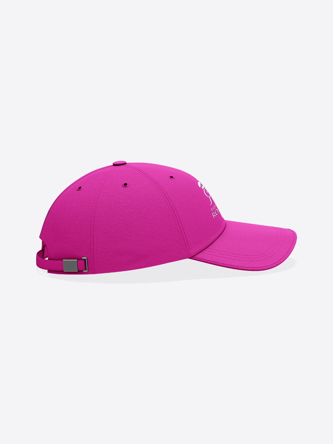 Rajasthan Royals Pink Printed White Embroidered Cotton Baseball Cap with Buckle Closure (3)
