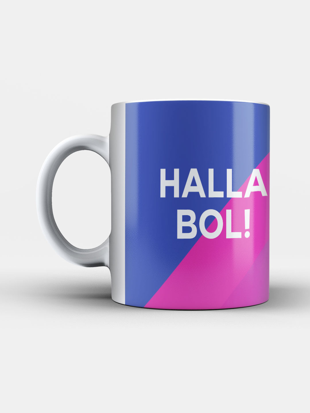 Rajasthan Royals Purple and Blue Printed Halla Bol Ceramic Glossy Coffee Mug 325 ml - Pack of 1 (2)