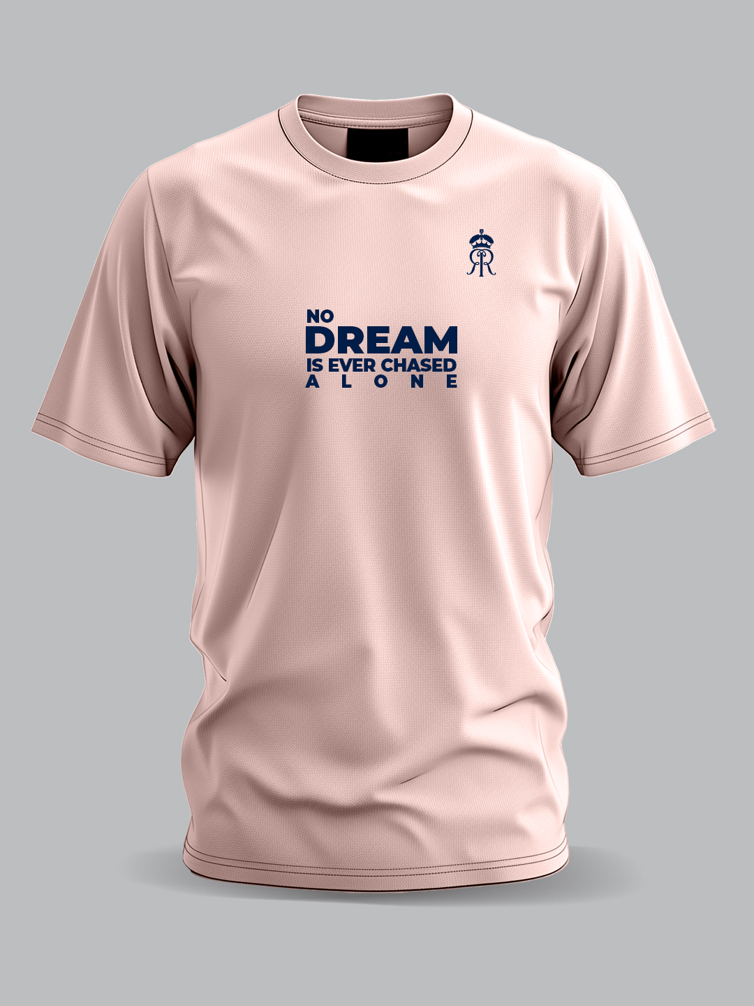 Rajasthan Royals Rahul Dravid Oversized Fan T-Shirt in Peach (2)