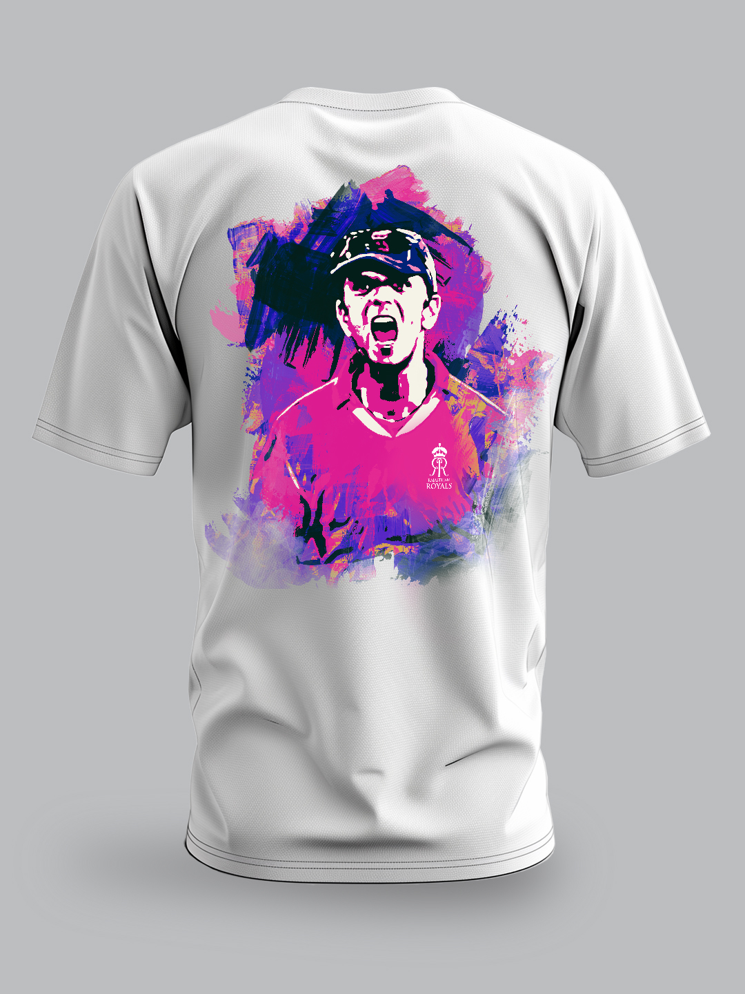 Rajasthan Royals Rahul Dravid Oversized Fan T-Shirt in White (3)