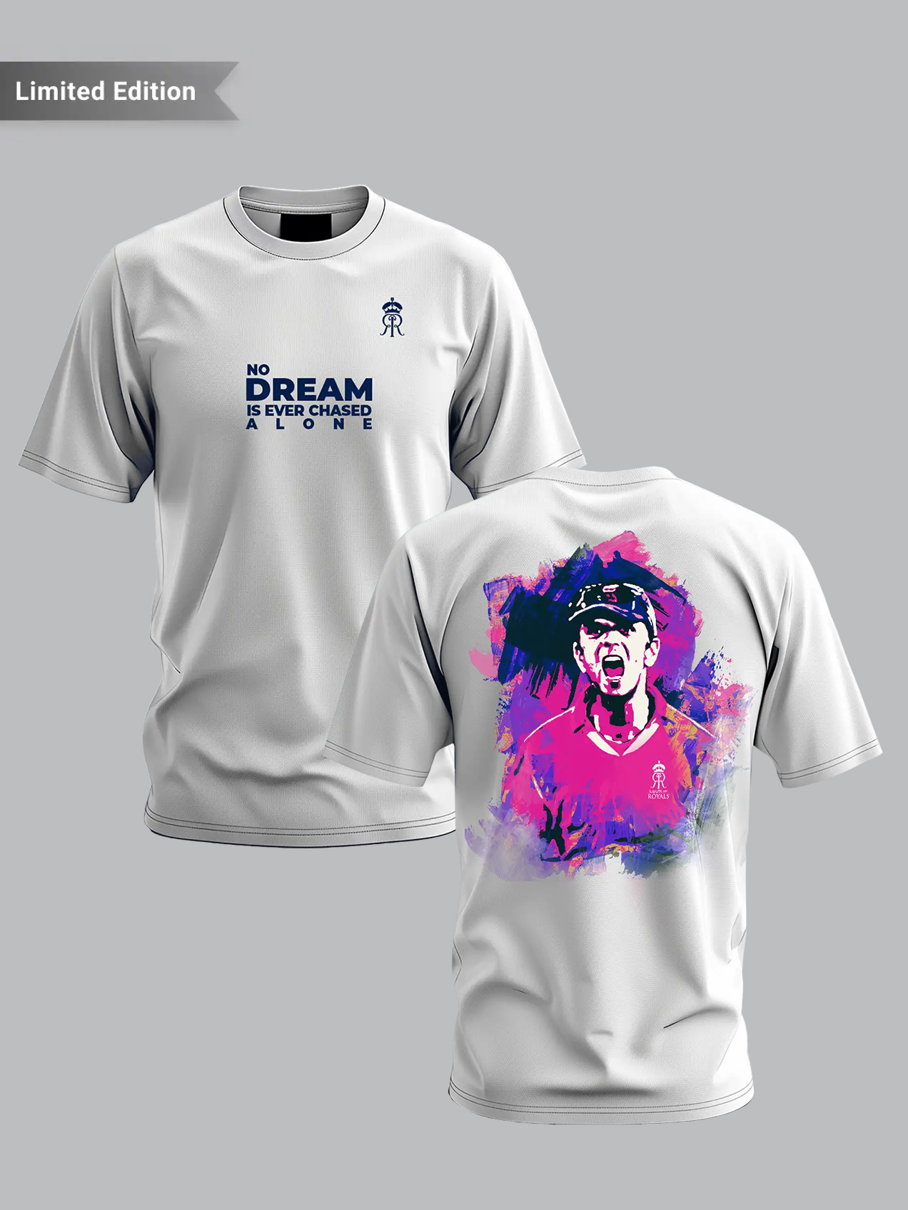 Rahul Dravid Oversized Fan T-Shirt in White