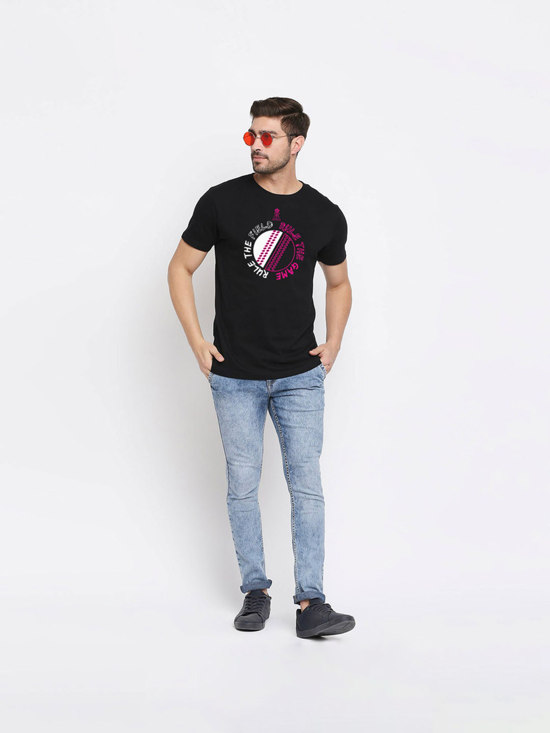 Rajasthan Royals Rajasthan Royals Black "Rule the World" T-Shirt (4)