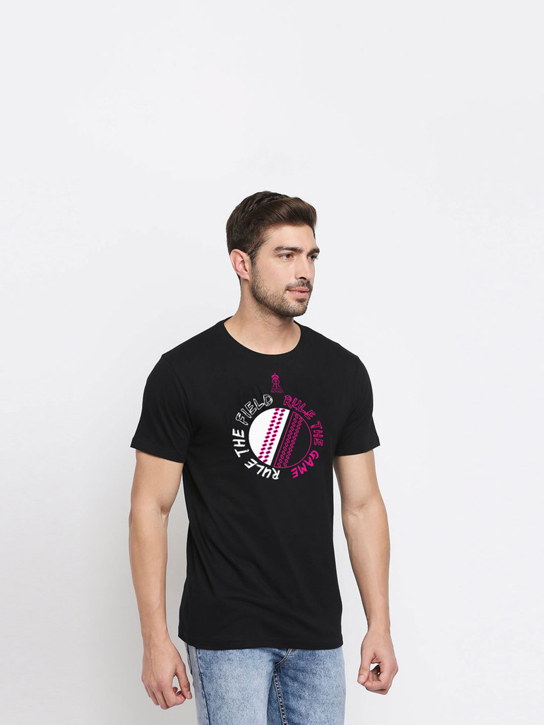Rajasthan Royals Rajasthan Royals Black "Rule the World" T-Shirt (3)