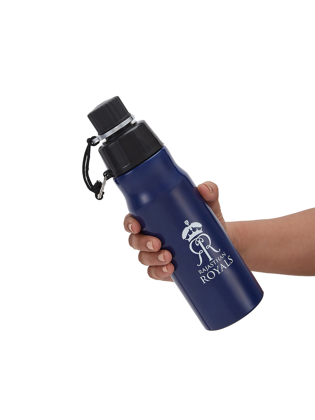 Rajasthan Royals Single Walled, Easy to Carry, Leak-Proof, Rust Free, Stainless Steel Bottle - 680 Ml (Blue) (3)