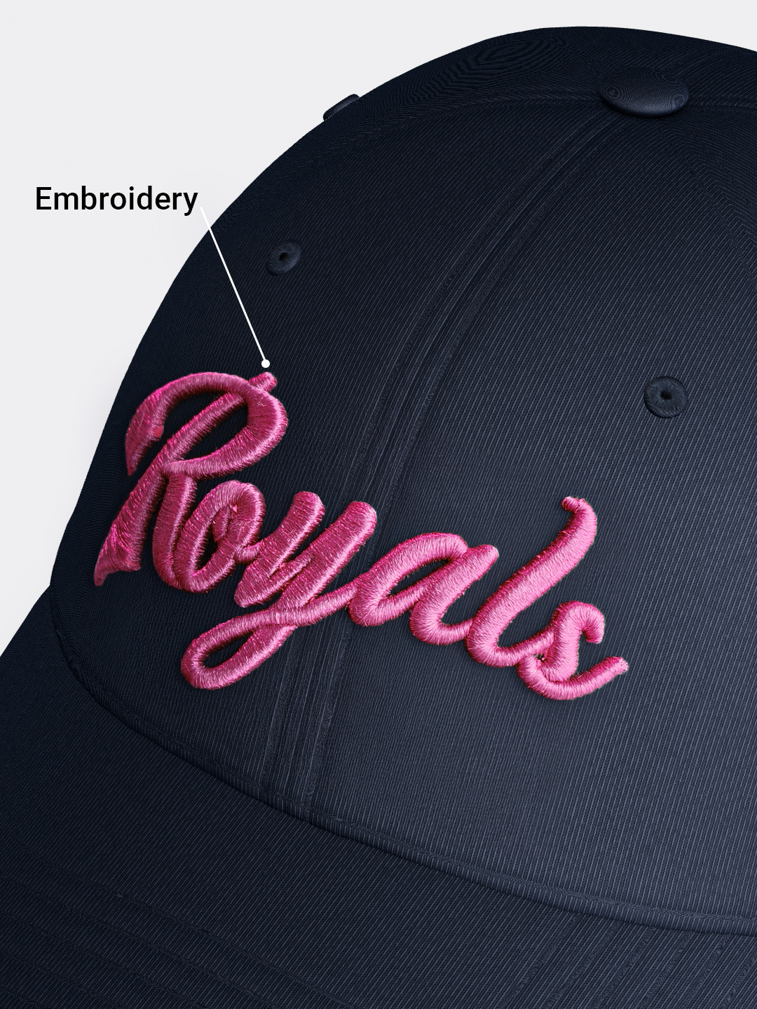 Rajasthan Royals Royals Pink Signature Baseball Cap (4)