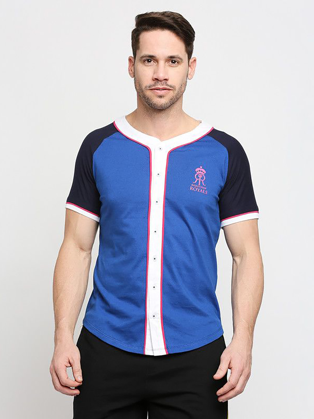 Rajasthan Royals RR Mens Baseball T-Shirt (1)