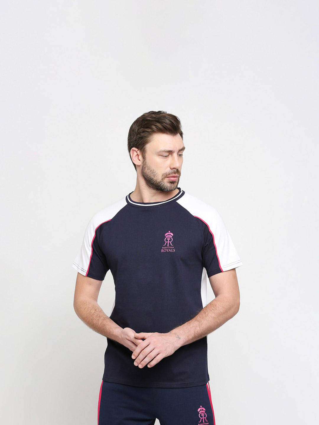 Rajasthan Royals RR Mens Round Neck Logo T-Shirt (1)