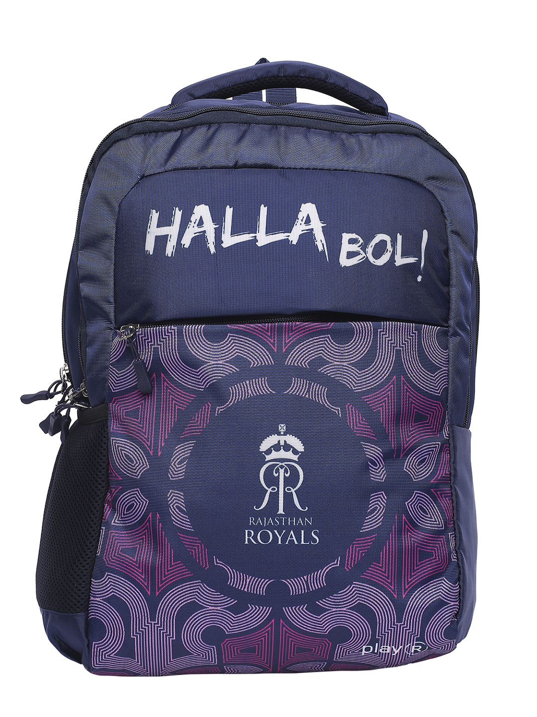 Rajasthan Royals RR Official Laptop Backpack Halla Bol (1)