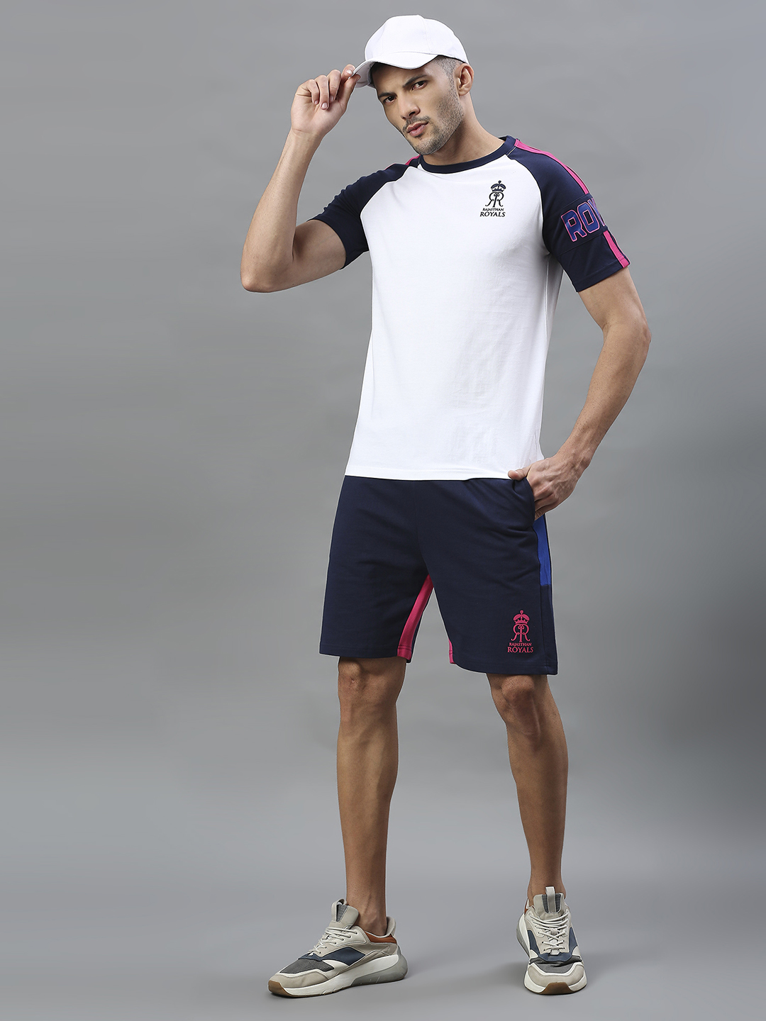 Rajasthan Royals RR Official Men White Printed Round Neck T-Shirts (4)