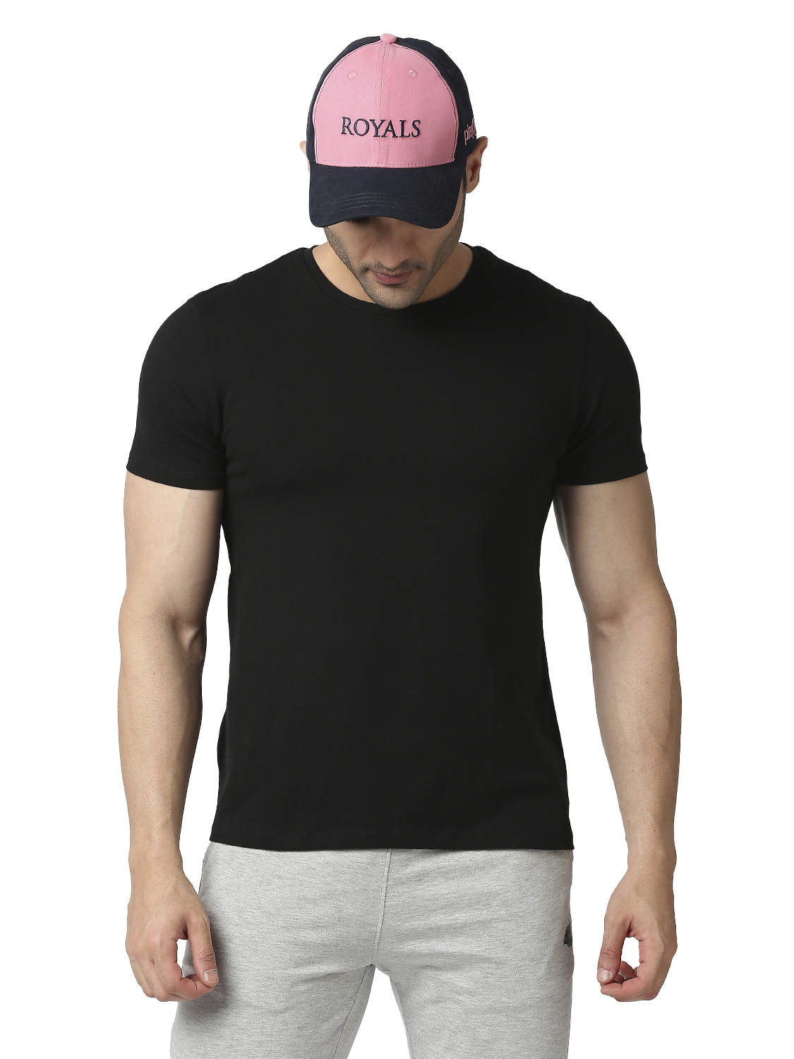Rajasthan Royals RR Pink and Black Printed Cap (5)