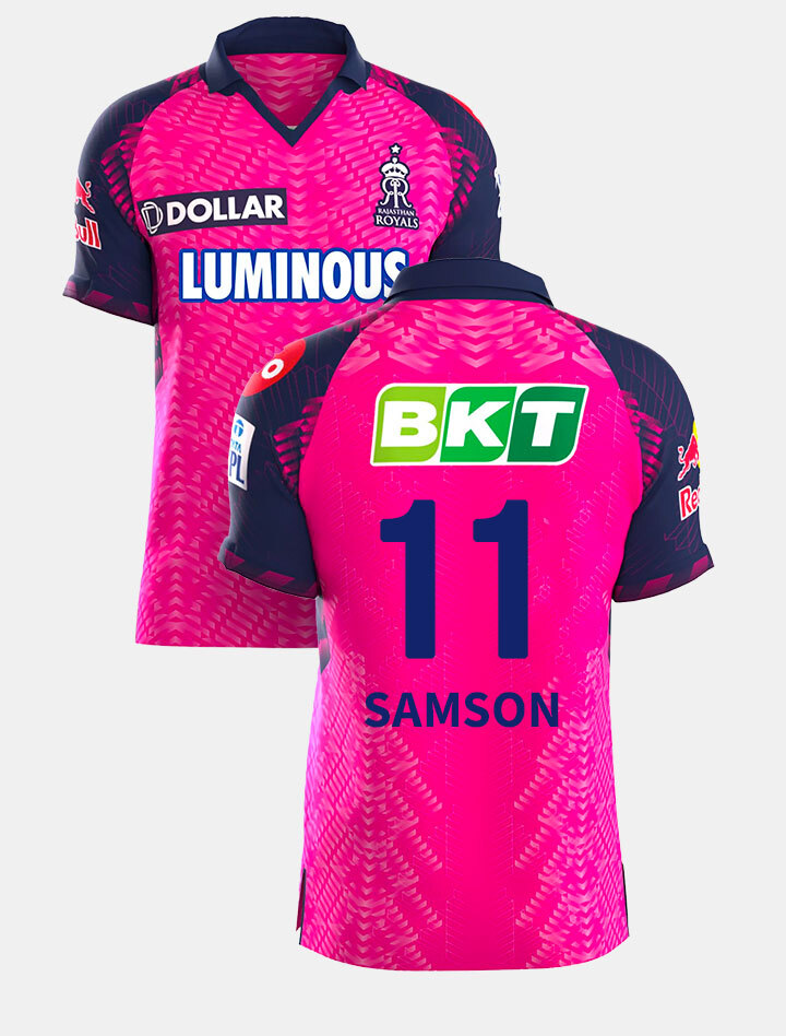 Rajasthan Royals Sanju Samson Official Match Day Replica Jersey 2023 (1)