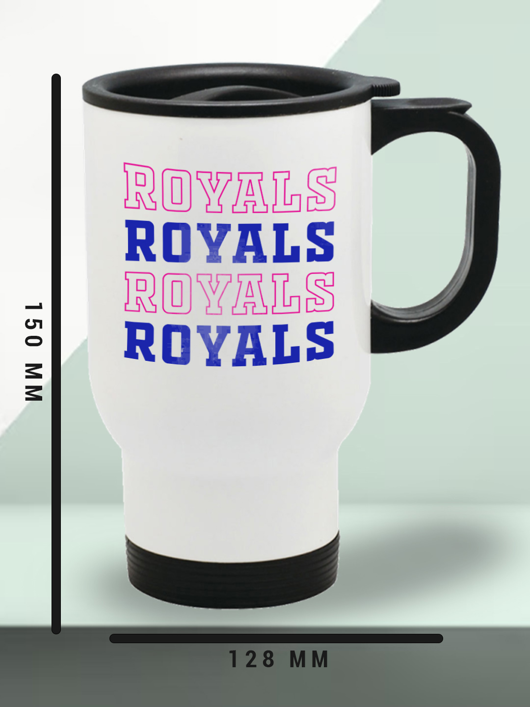 Rajasthan Royals Travel Mug with Vacuum Insulated Double-Walled Leakproof Lid Stainless Steel Mug - 450 ML (7)