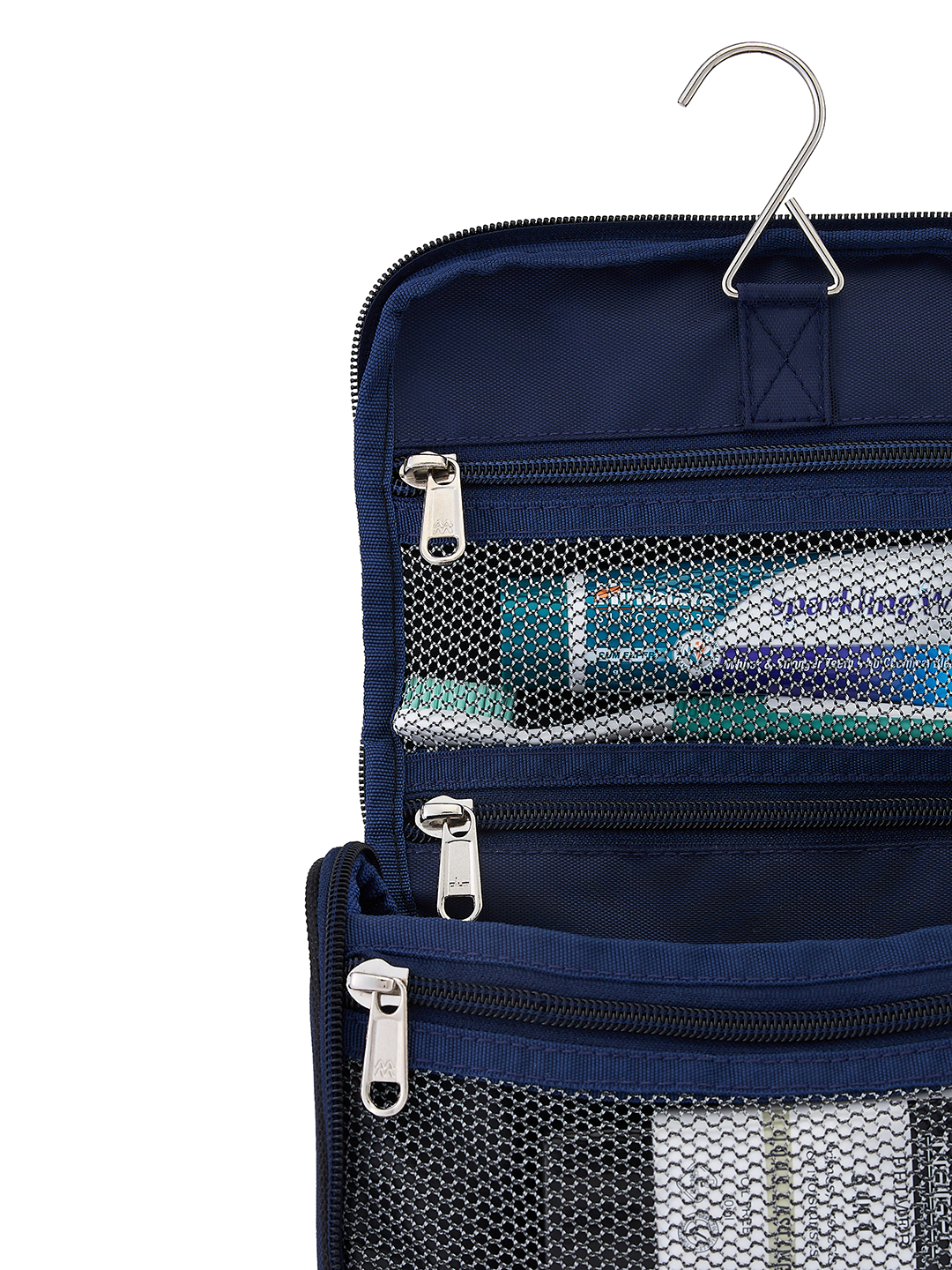 Rajasthan Royals Travel Organizer For Shaving Kit and Cosmetics Toiletry Kit Bag with Large Storage Compartments (Blue/P (7)