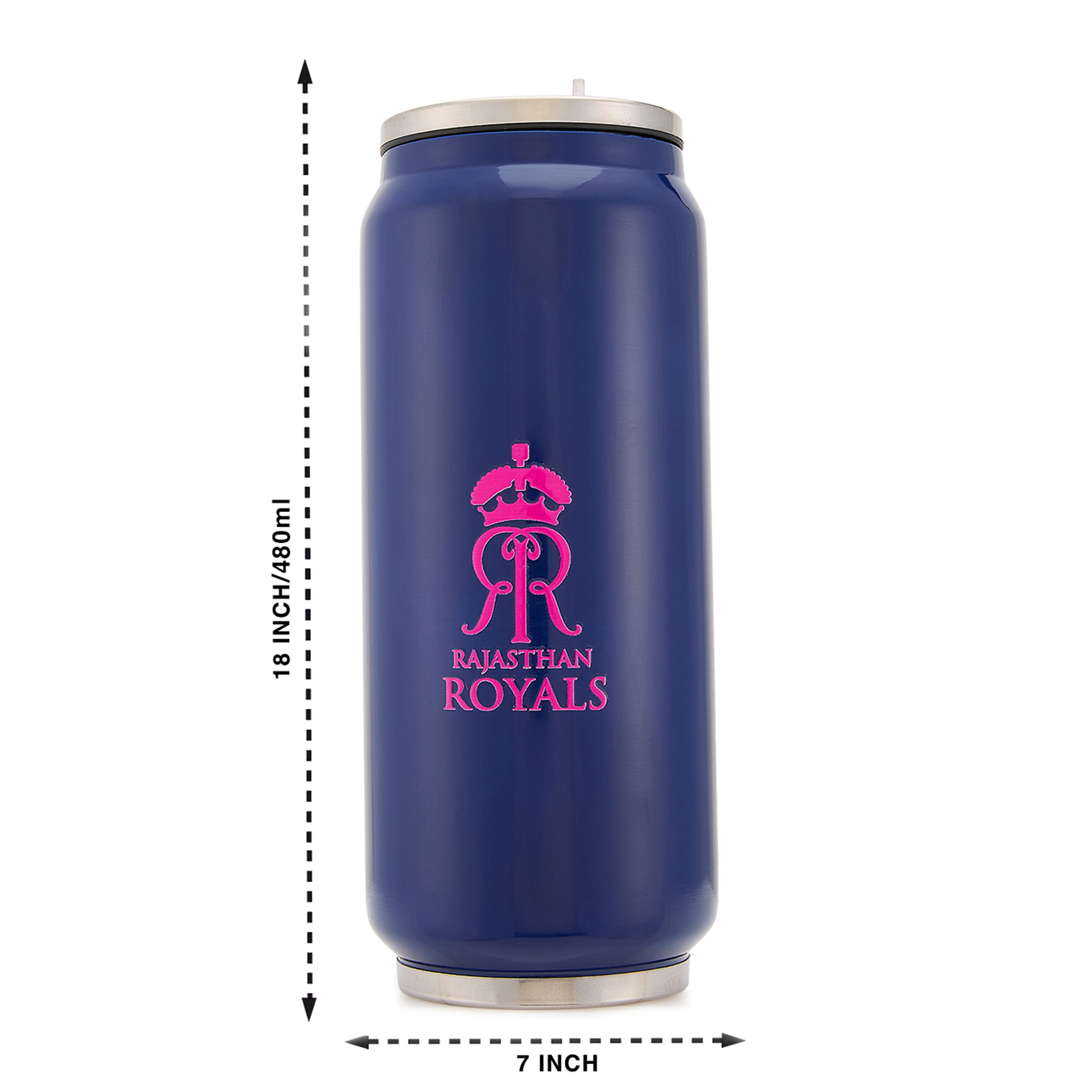 Rajasthan Royals Travel Sipper with Vacuum Insulated Double-Walled Stainless Steel-680 ML (Navy Blue) (7)