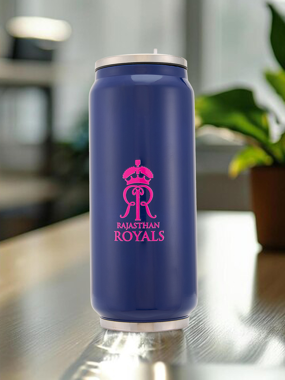 Rajasthan Royals Travel Sipper with Vacuum Insulated Double-Walled Stainless Steel-680 ML (Navy Blue) (4)