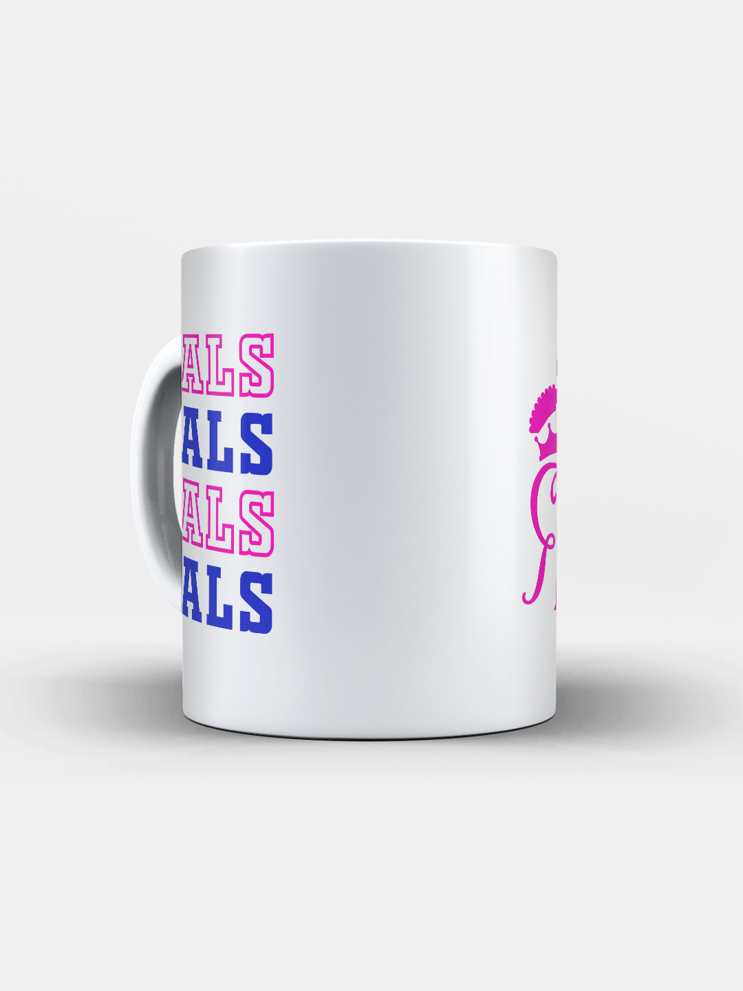 Rajasthan Royals White and Pink Royals Printed Ceramic Glossy Mug 325 ml - (Pack of 1) (6)