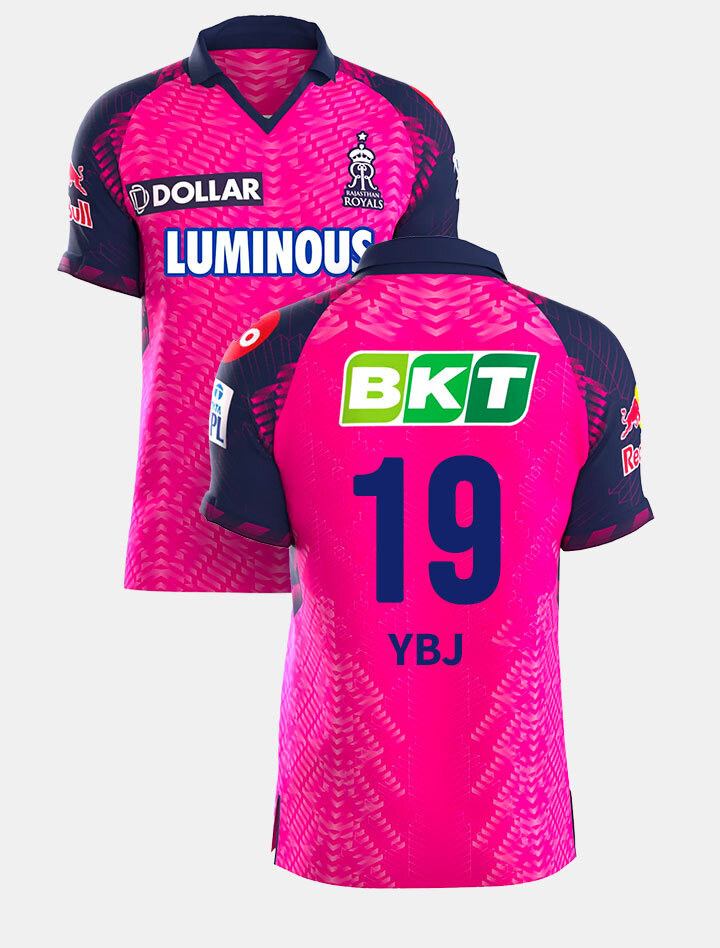Rajasthan Royals Yashasvi Jaiswal Official Match Day Replica Jersey 2023 (1)