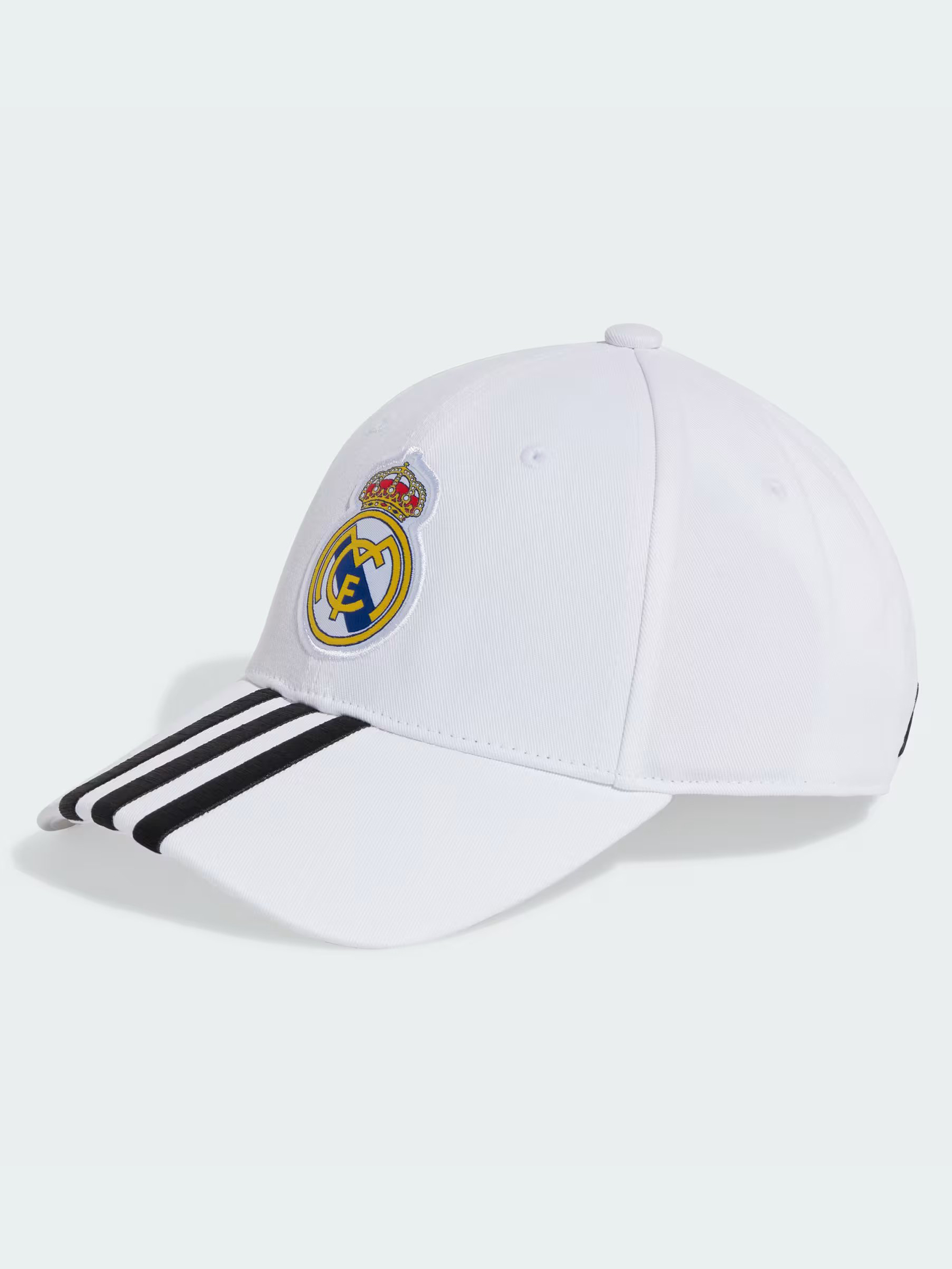 Real Madrid Men Adidas Real Madrid Baseball Cotton White Cap (1)