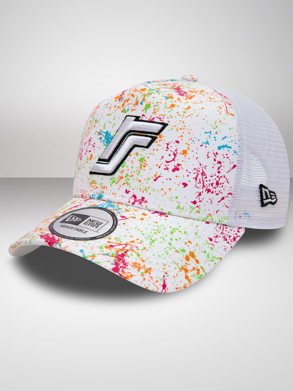 Rohit Sharma RS Colour Splash White A-Frame Trucker - New Era (1)