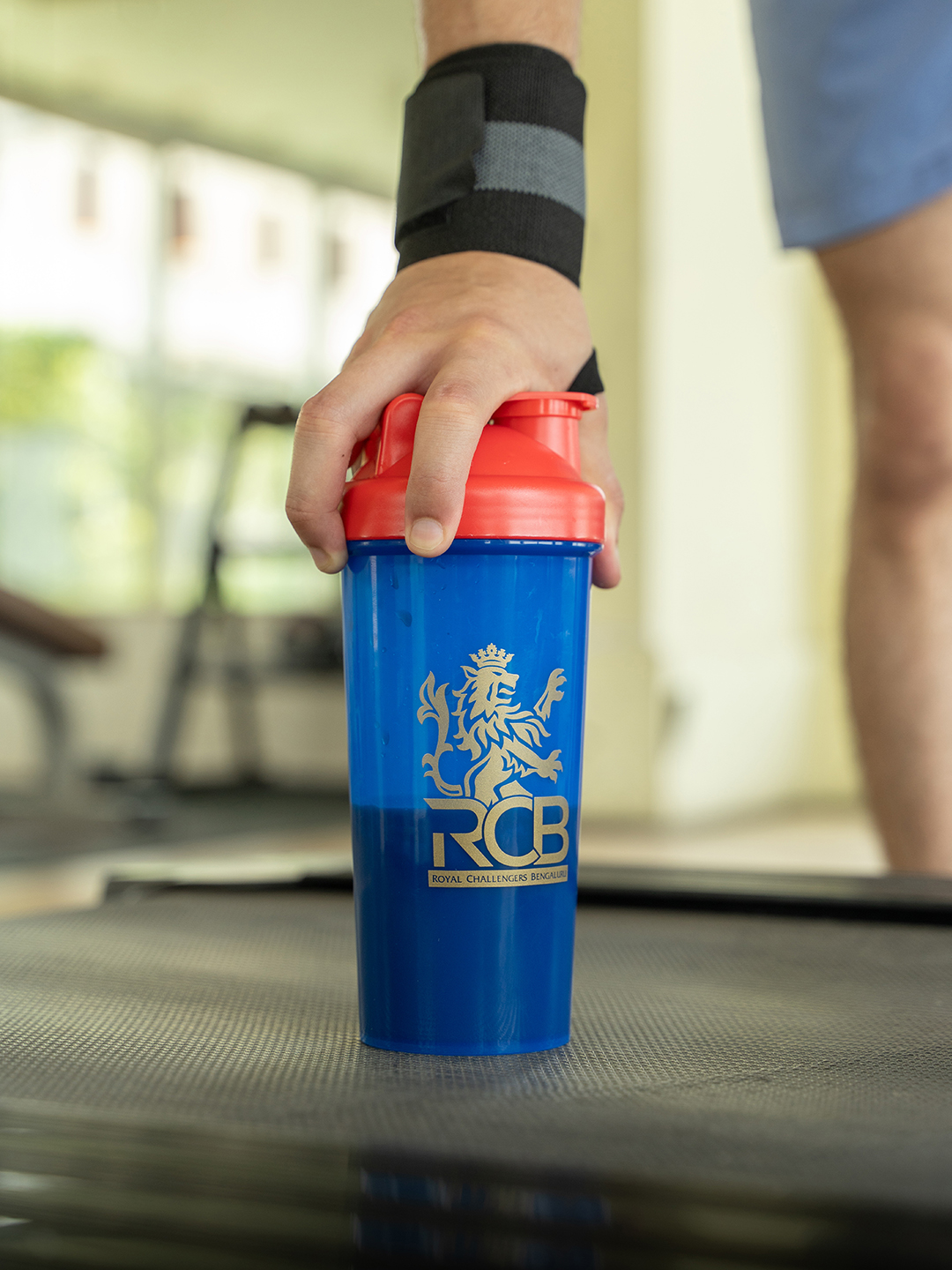 Royal Challengers Bangalore Gym Shaker for Protein Shake Leakproof for Protein Gym Bottle - Blue (2)