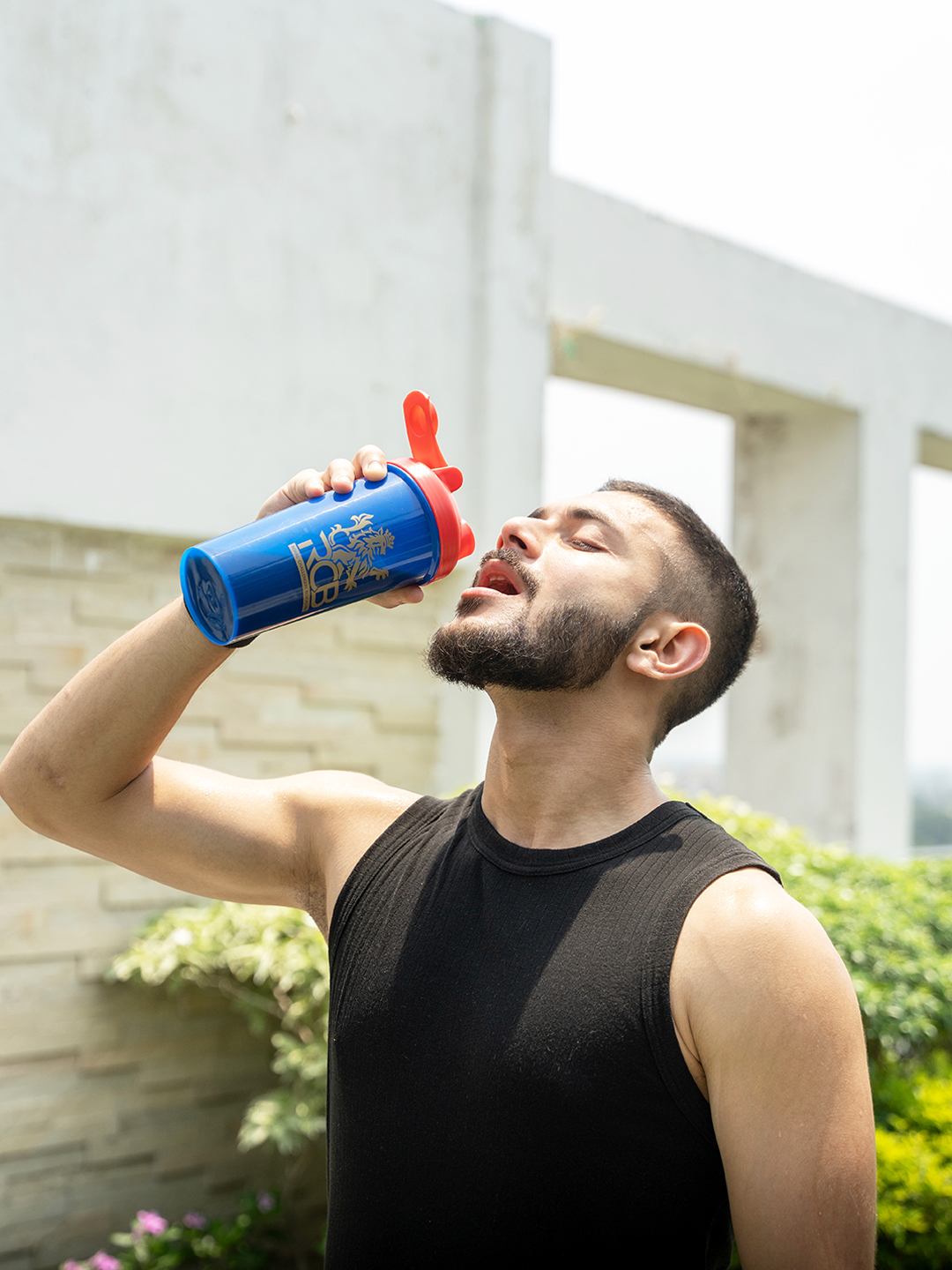 Royal Challengers Bangalore Gym Shaker for Protein Shake Leakproof for Protein Gym Bottle - Blue (3)