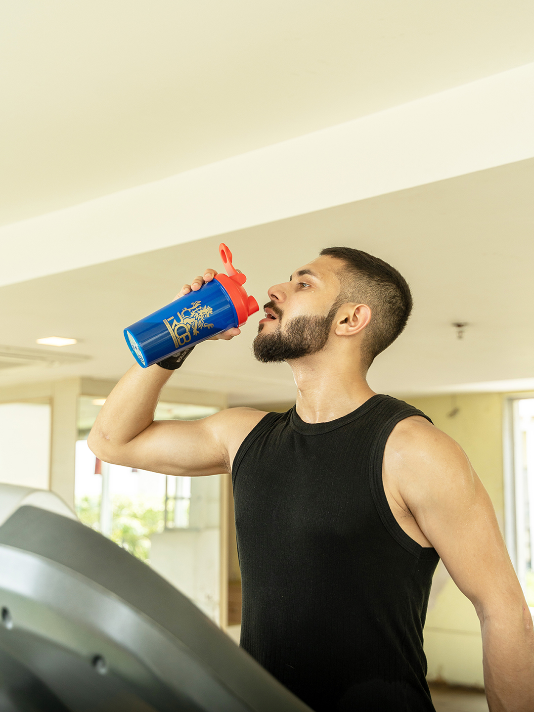 Royal Challengers Bangalore Gym Shaker for Protein Shake Leakproof for Protein Gym Bottle - Blue (4)