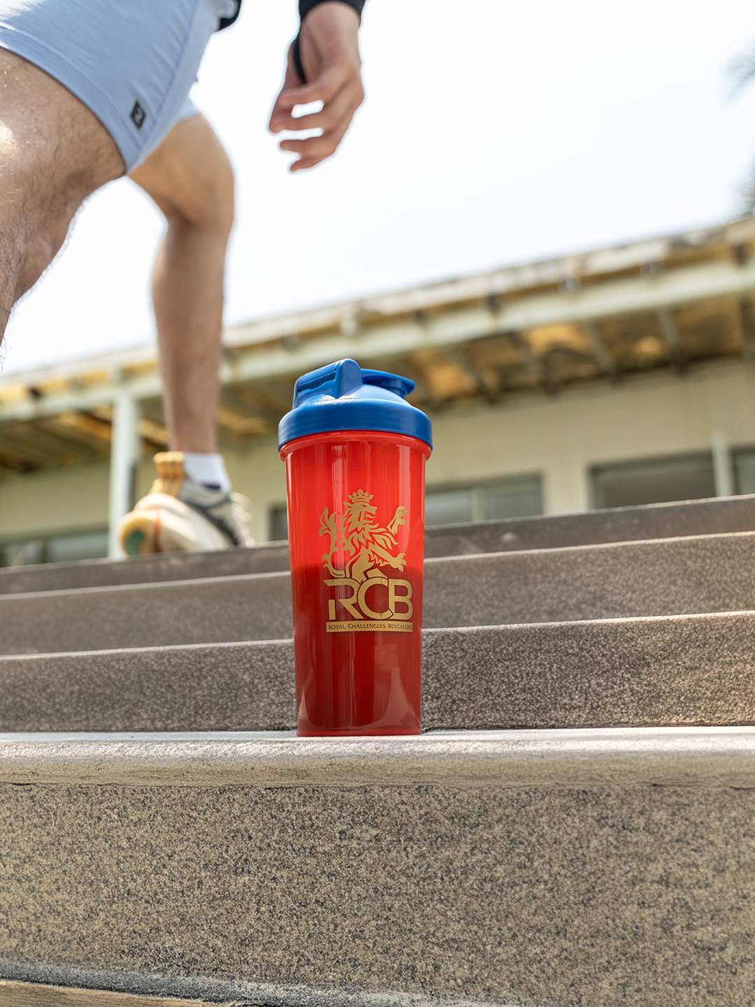 Royal Challengers Bangalore Gym Shaker for Protein Shake Leakproof for Protein Gym Bottle - Red (3)