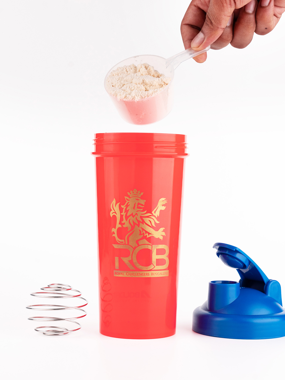 Royal Challengers Bangalore Gym Shaker for Protein Shake Leakproof for Protein Gym Bottle - Red (9)