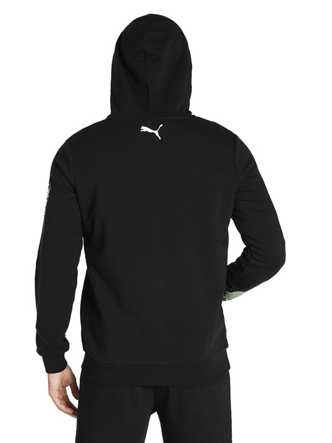 Royal Challengers Bangalore Men Black Graphic Printed Full Sleeves Hoodie (3)