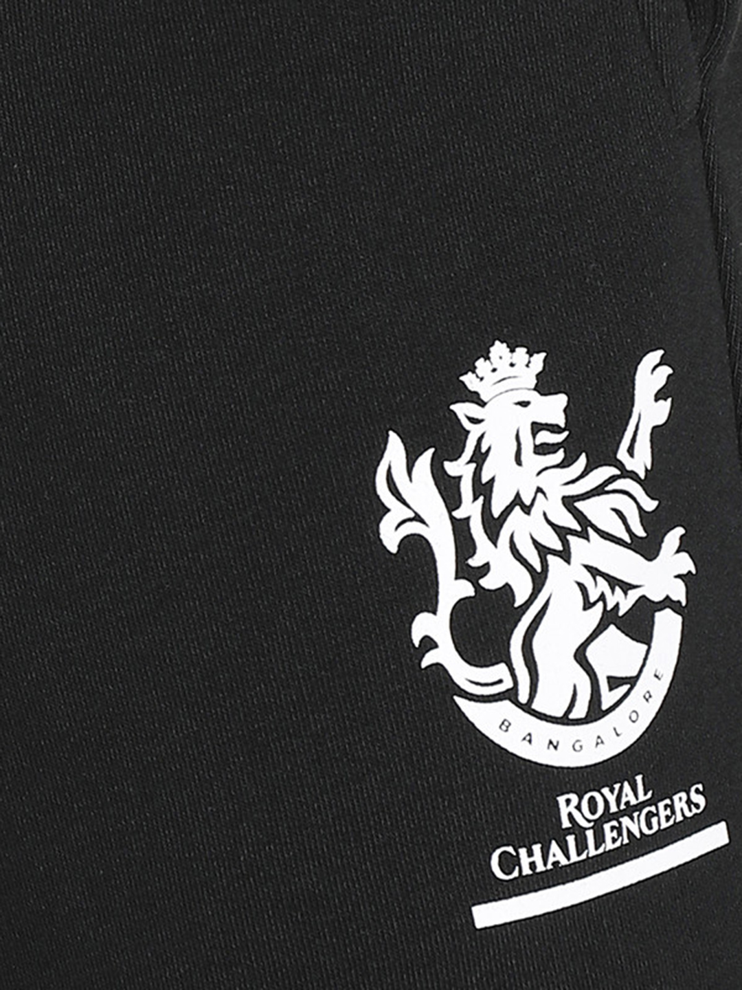 Royal Challengers Bangalore Men Black Graphic Printed Mid-Rise Training Regular Fit Joggers (6)