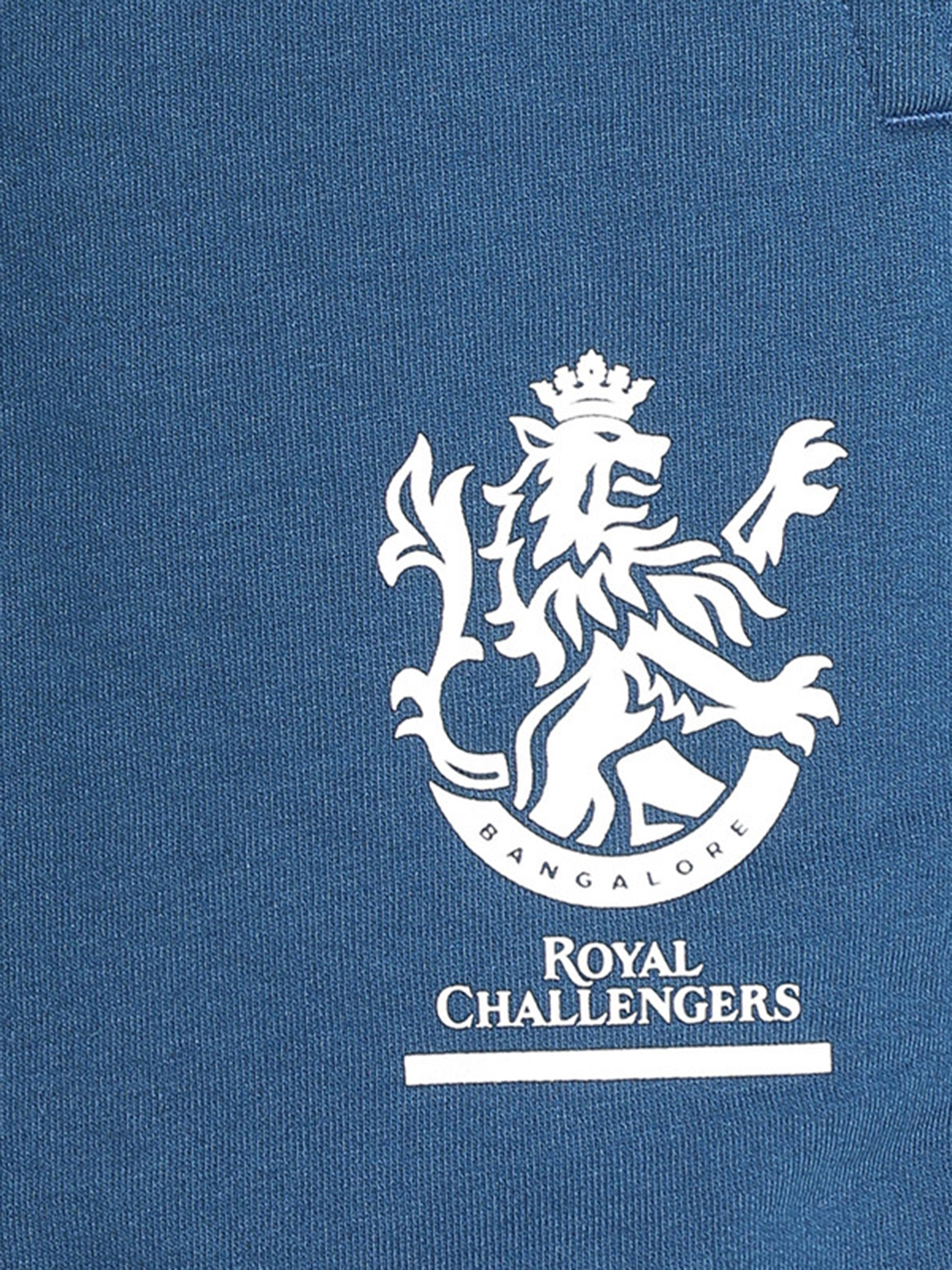 Royal Challengers Bangalore Men Blue Graphic Printed Mid-Rise Cotton Sports Shorts (6)