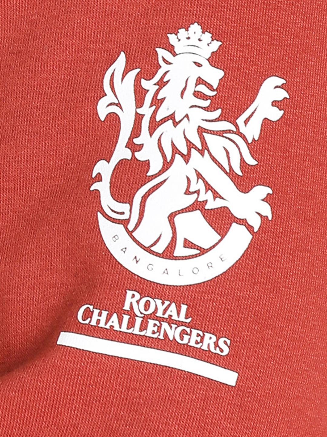 Royal Challengers Bangalore Men Red Graphic Printed Full Sleeve Hoodie (4)