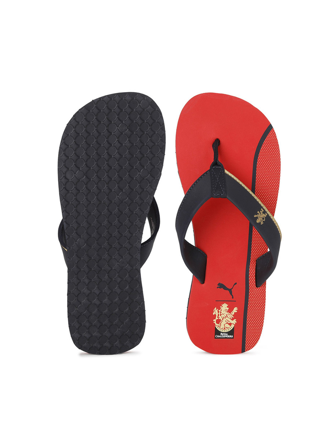 Royal Challengers Bangalore Royal Challengers Bangalore Puma IDP Flame Scarlette Flip Flops (1)