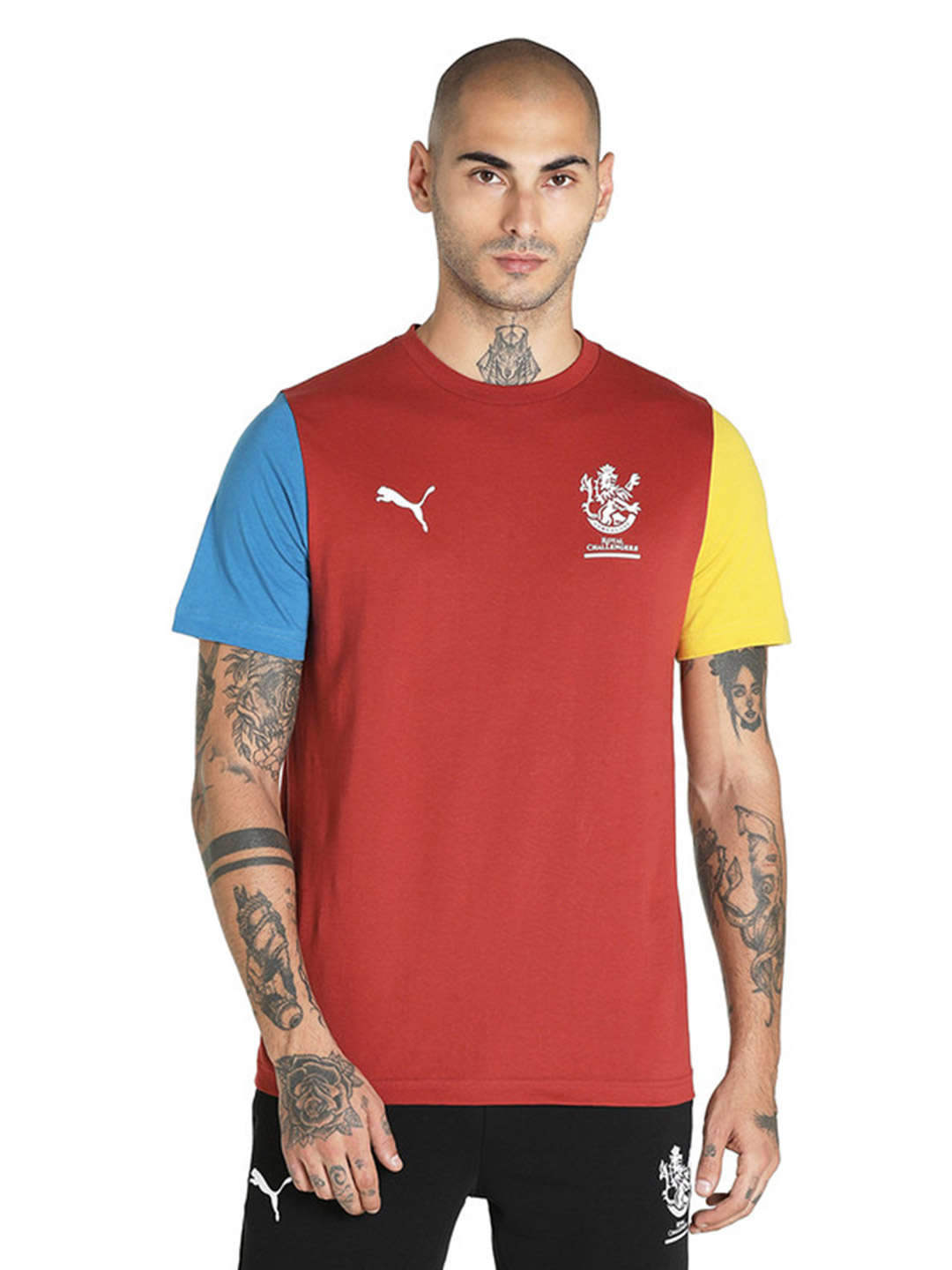 Royal Challengers Bangalore Royal Challengers Bangalore Puma x RCB Chilli Oil Graphic Tee (4)