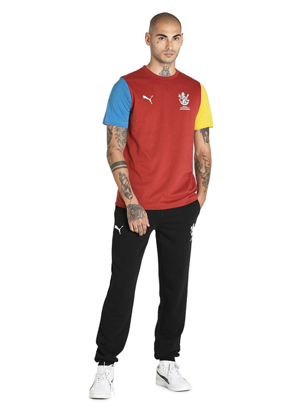 Royal Challengers Bangalore Royal Challengers Bangalore Puma x RCB Chilli Oil Graphic Tee (1)