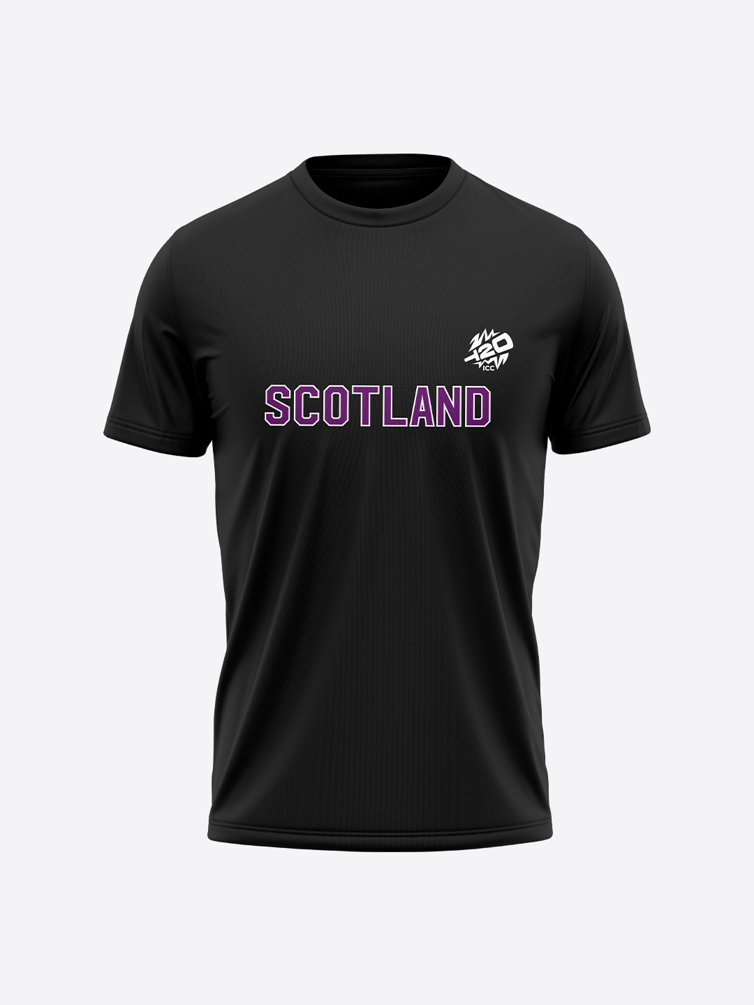 ICC Women's T20 WC-24 Black Typography Printed Cotton T-Shirt