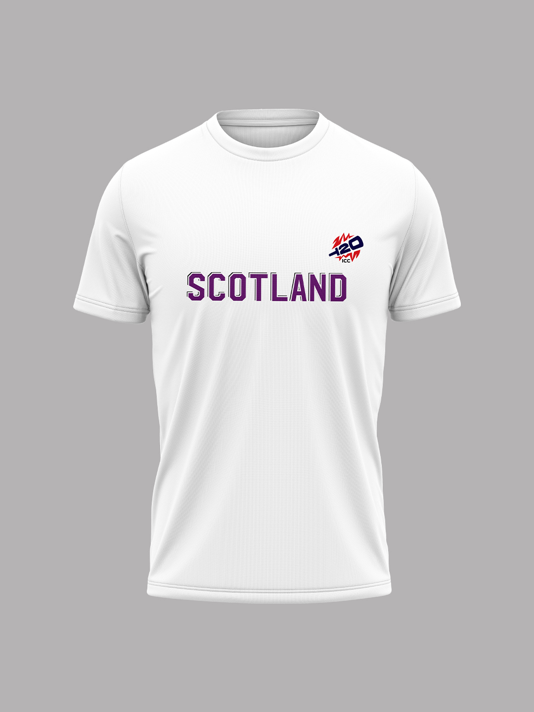 ICC Women's T20 WC-24 White Typography Printed Cotton T-Shirt